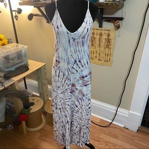 NWT 21 Saints Strapless Tie-dyed Midi Jumpsuit